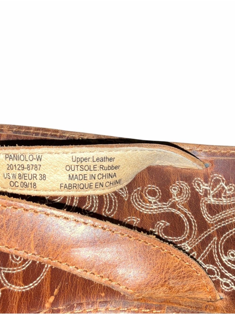 OluKai Paniolo Leather Flip Flop Sandals Brown Womens US 8 EU 38 - Picture 3 of 3